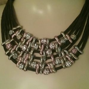 Beautiful 18" 12 Strand Multi-Colored Necklace